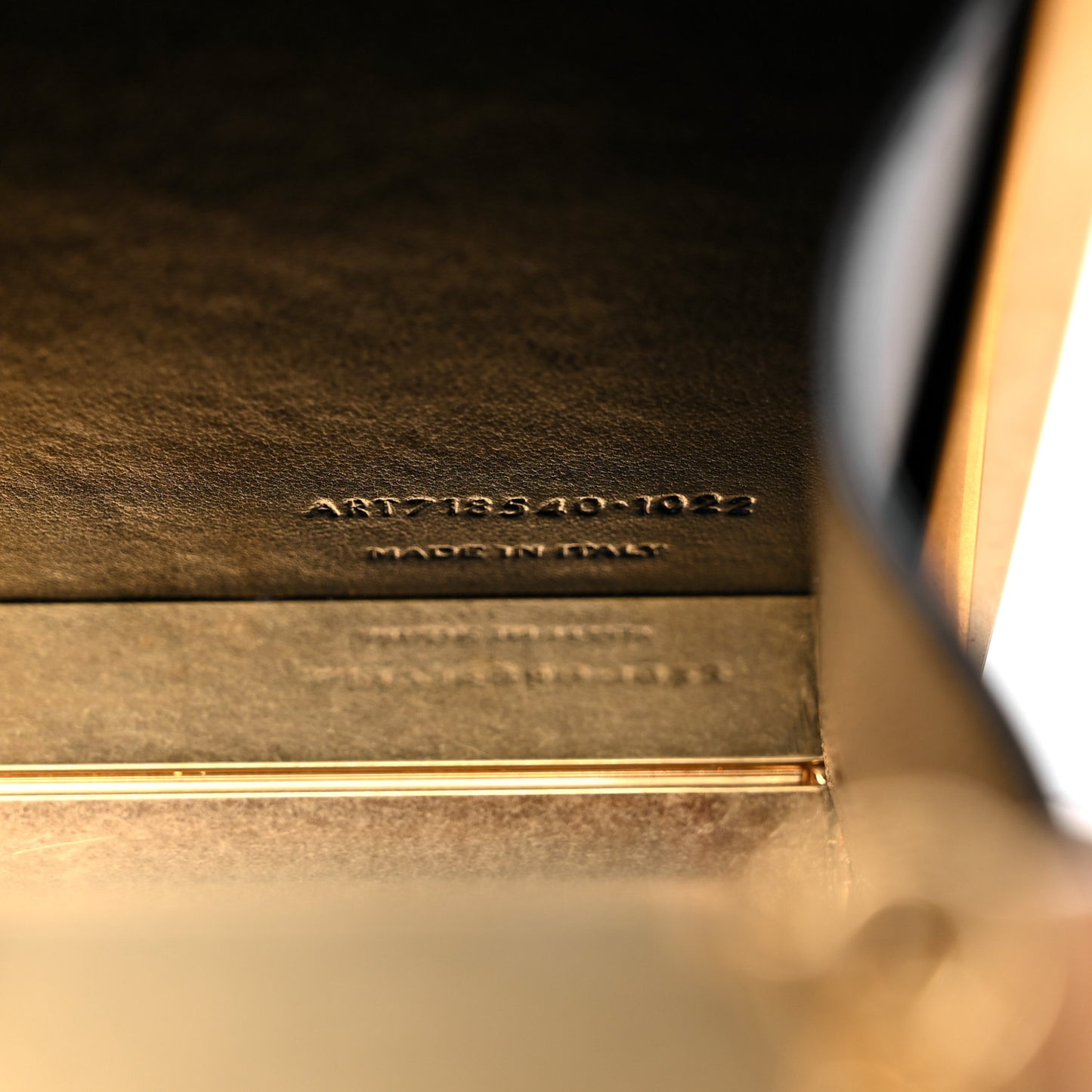 Plexiglass Monogram Minaudiere Tuxedo Box Clutch Pale Sun Oro Antico