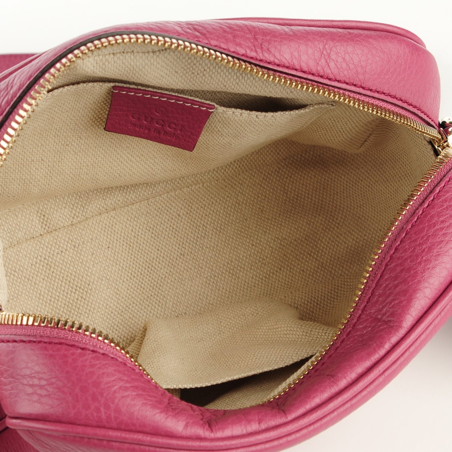 Pebbled Calfskin Small Soho Disco Bag Mauve