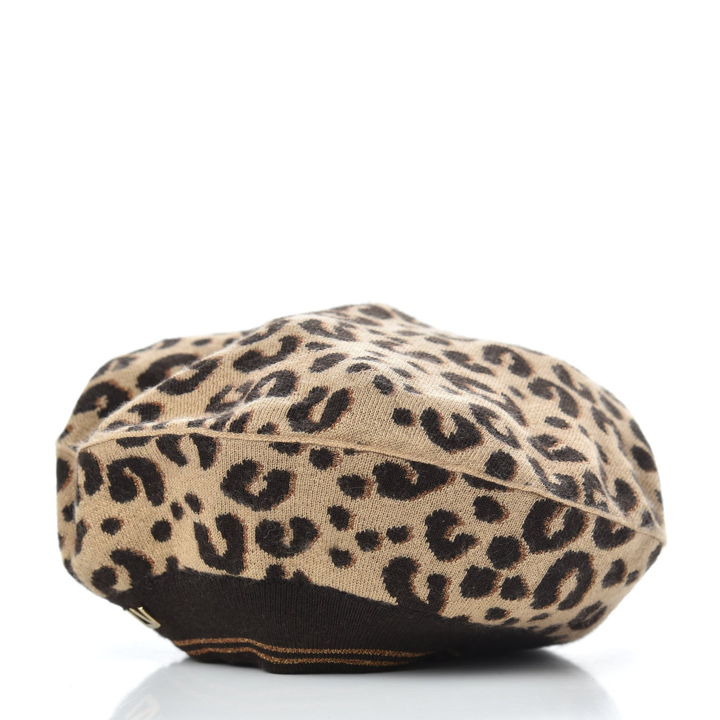 Cashmere Silk Leopard Beret