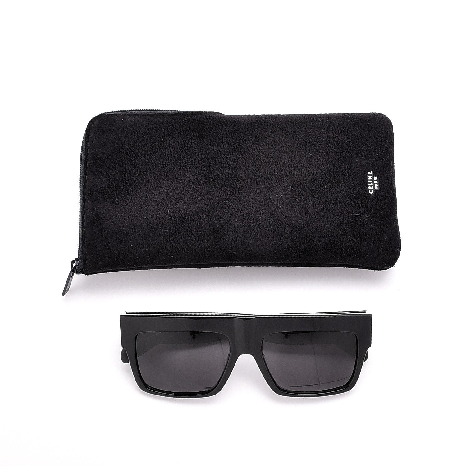 Celine Polarized ZZ Top Sunglasses CL 41756/S Black 7 of 7