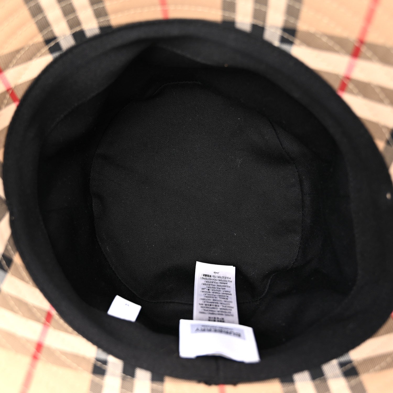 Burberry Technical Cotton Vintage Check Bucket Hat M Archive Beige 7 of 8