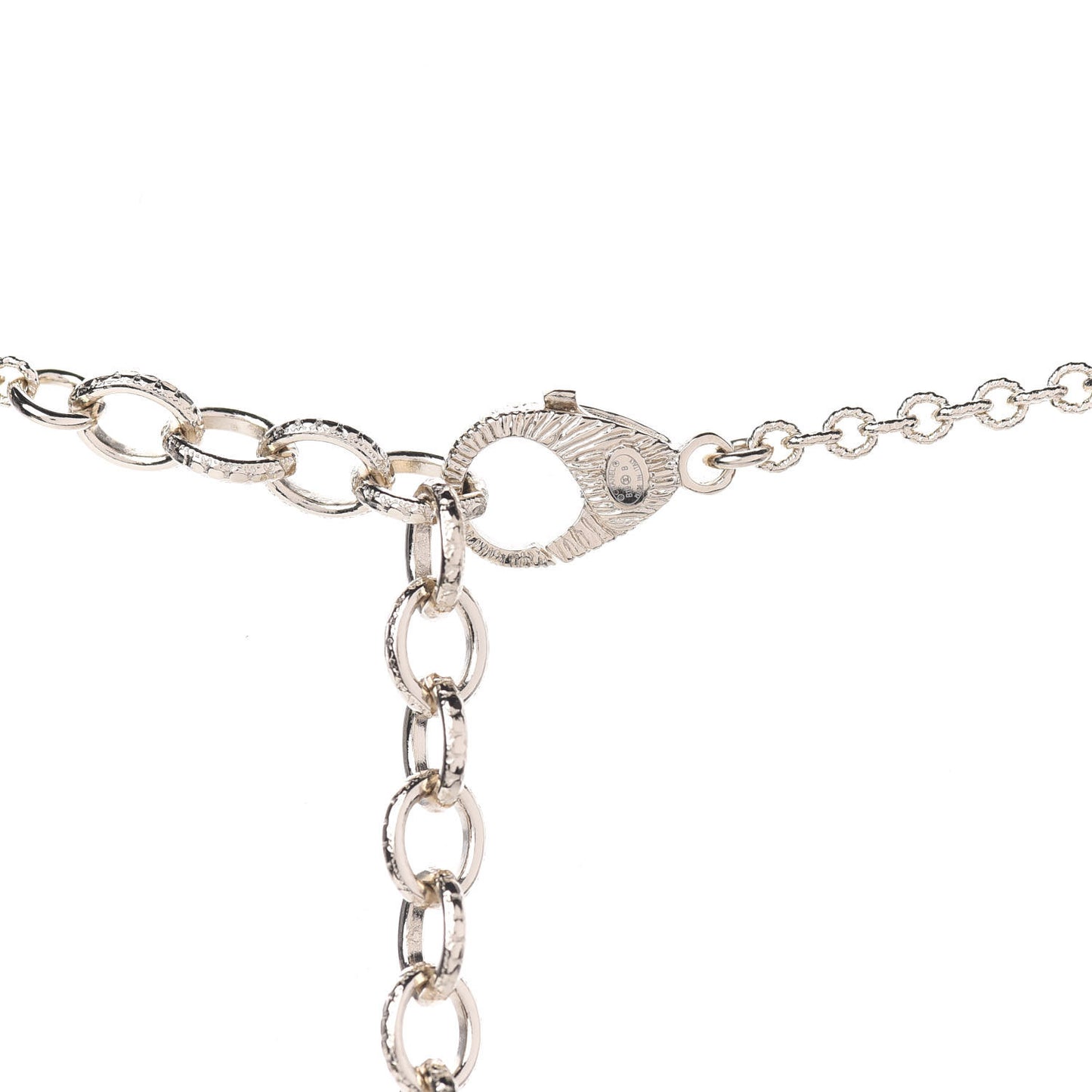 Pearl Crystal CC Lace Camellia Long Necklace Gold