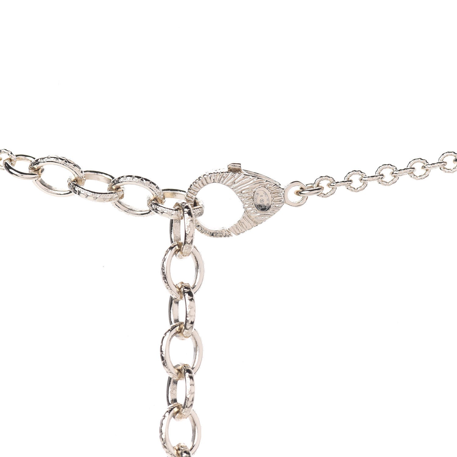 Chanel Pearl Crystal CC Lace Camellia Long Necklace Gold 4 of 4