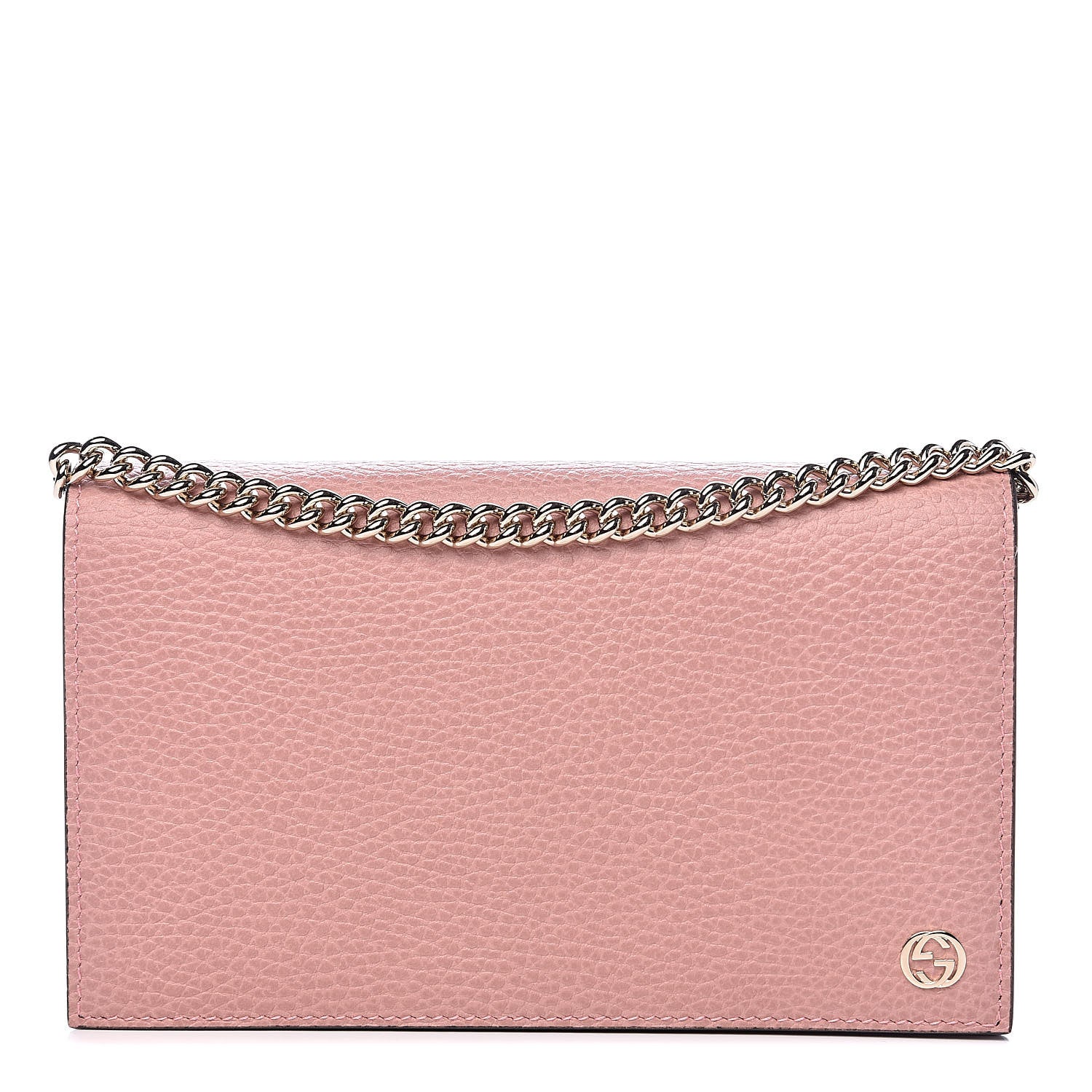 Gucci Dollar Calfskin Medium Betty Chain Wallet Soft Pink 1 of 9