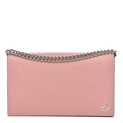Gucci Dollar Calfskin Medium Betty Chain Wallet Soft Pink 1 of 9