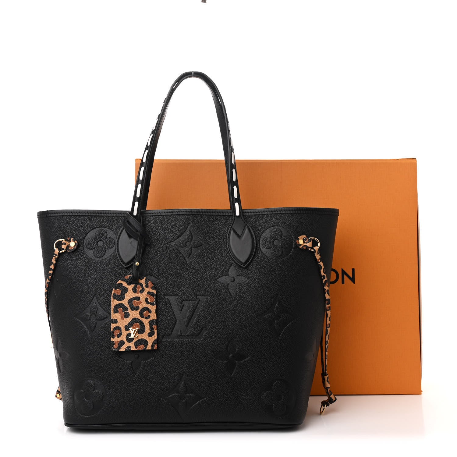 Louis Vuitton Empreinte Monogram Giant Wild at Heart Neverfull MM Black 12 of 12