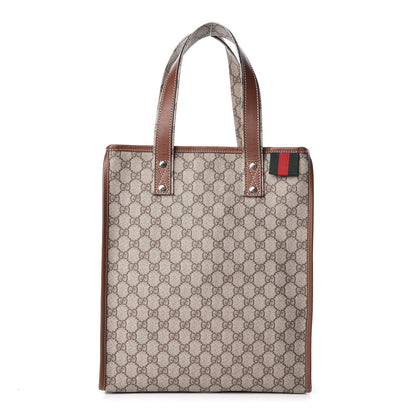 Gucci GG Plus Monogram Small Signature Web Loop Vertical Tote Light Brown 1 of 18