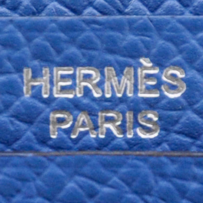 Hermes Epsom Bearn Tri-Fold Wallet Bleu Electrique Mykonos 6 of 9