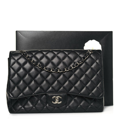 Chanel Caviar Quilted Maxi Single Flap Black 19 of 19