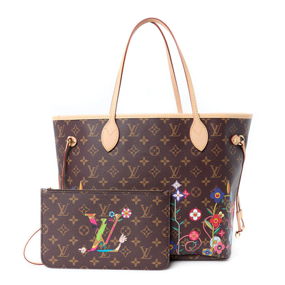 Louis Vuitton LV X TM Monogram Flowers Neverfull MM 3 of 12