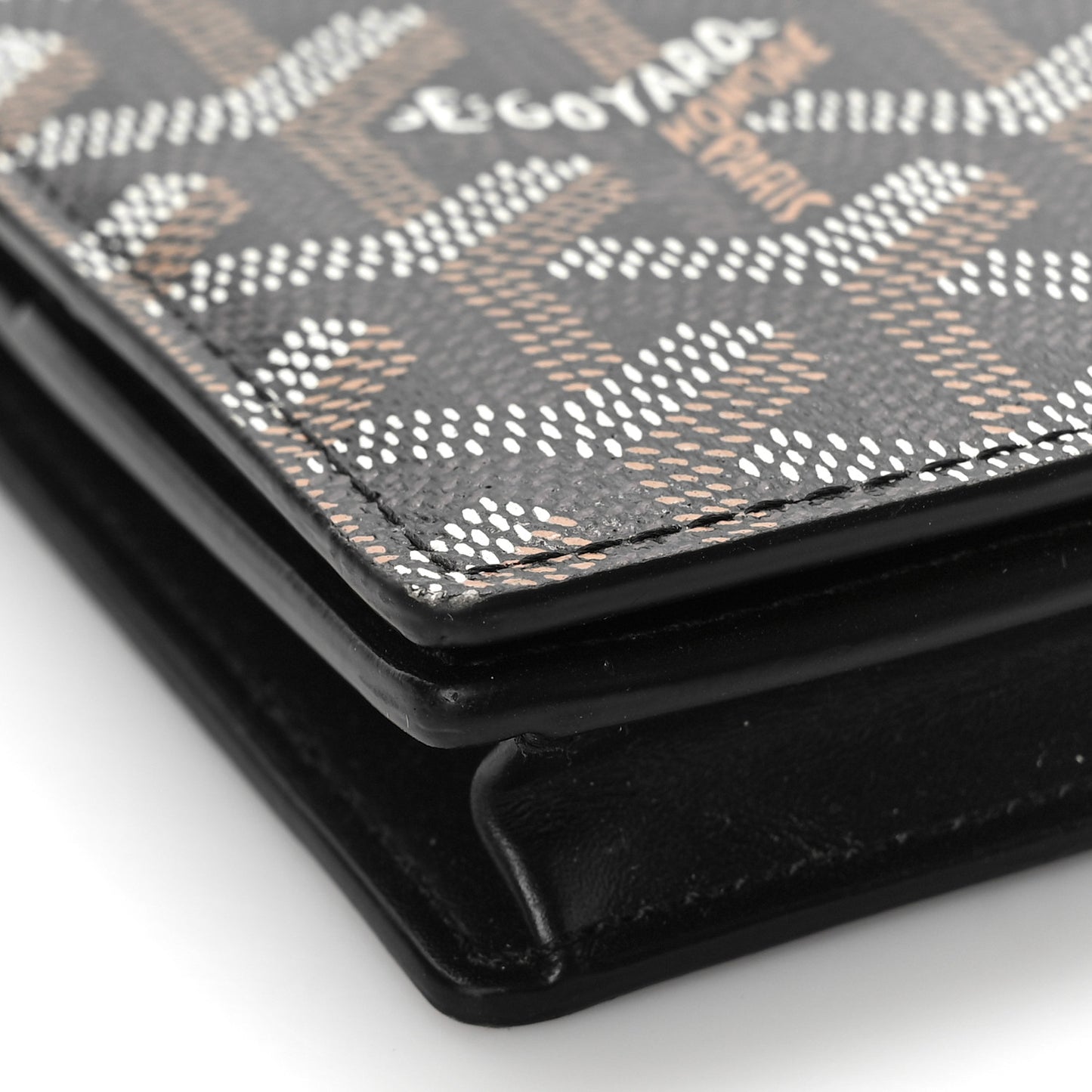 Goyardine Long Bi-Fold Wallet Black