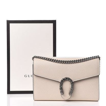 Gucci Dollar Calfskin Mini Dionysus Chain Wallet Mystic White 11 of 11