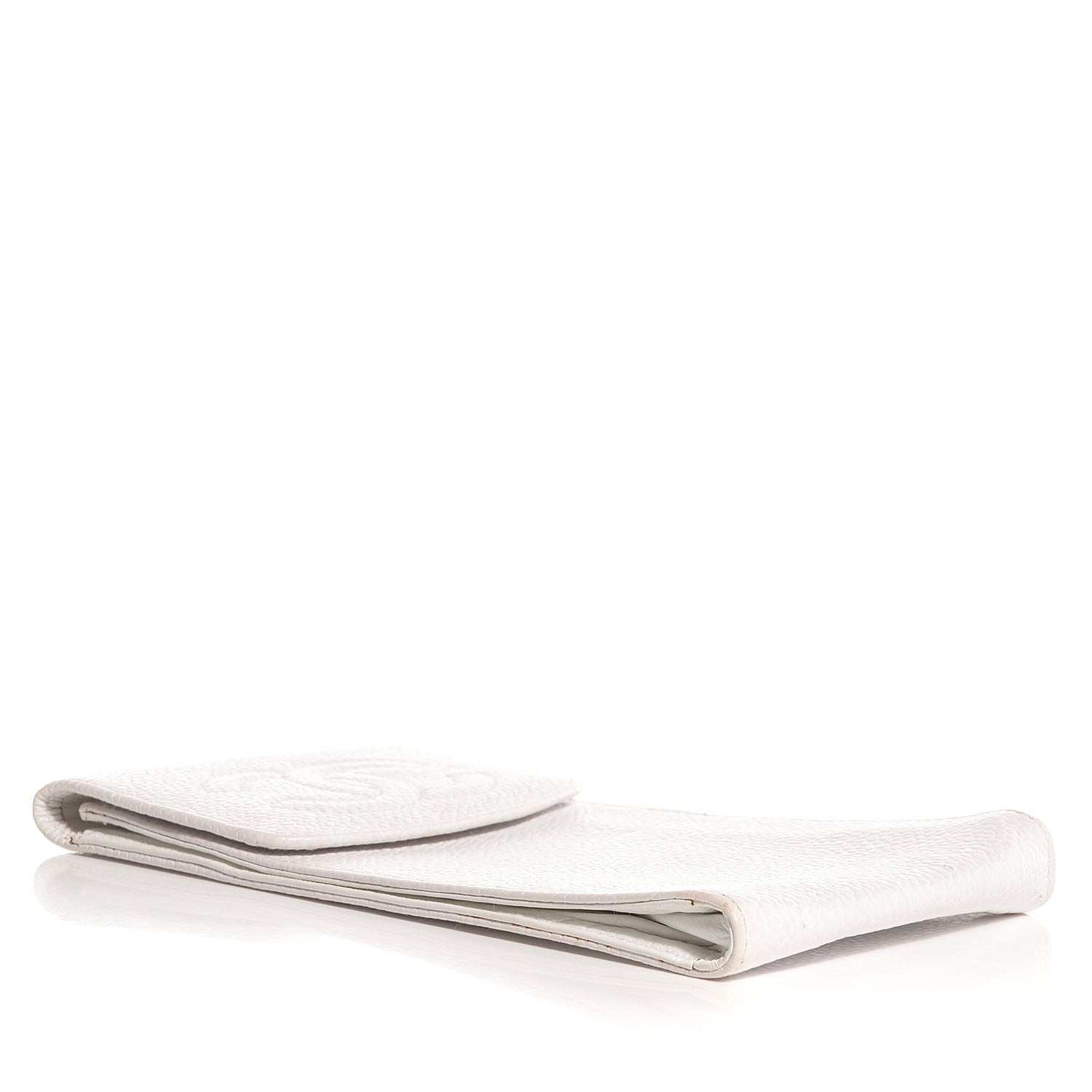 Chanel Caviar CC Eyeglasses Case White 4 of 7