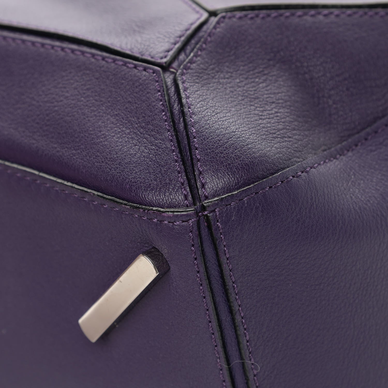 Loewe Calfskin Medium Puzzle Bag Purple 10 of 17