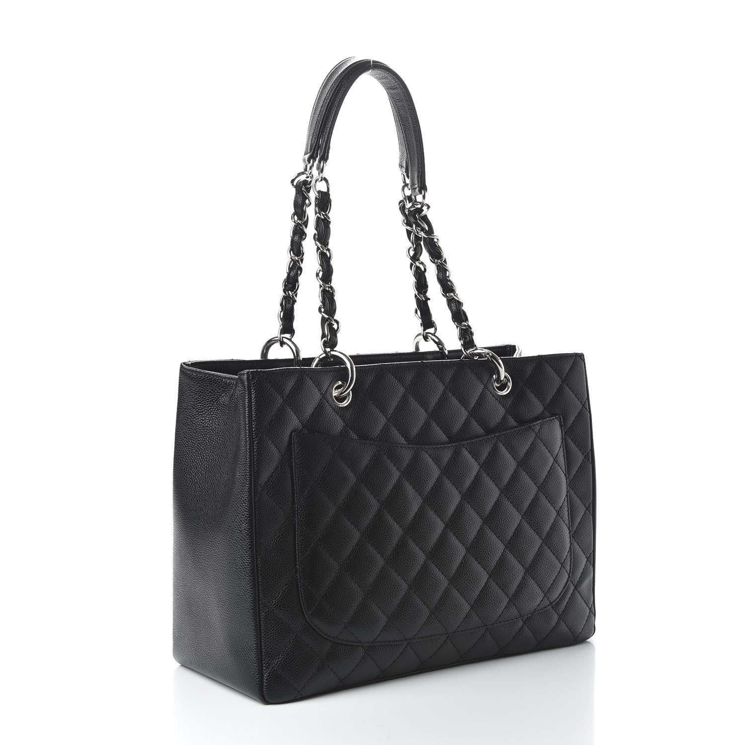 Chanel Caviar Quilted Grand Shopping Tote GST Black 3 of 9