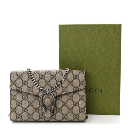 Gucci GG Supreme Monogram Mini Dionysus Chain Wallet Beige Taupe 13 of 13