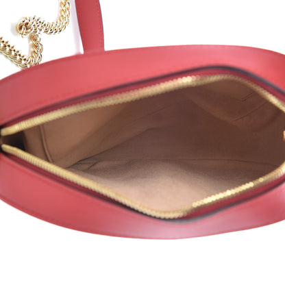 Gucci GG Supreme Monogram Blooms Mini Chain Shoulder Bag Beige Blue Navy Hibiscus Red 5 of 9