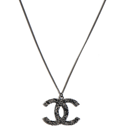Chanel Ruthenium Camellia CC Necklace 1 of 6