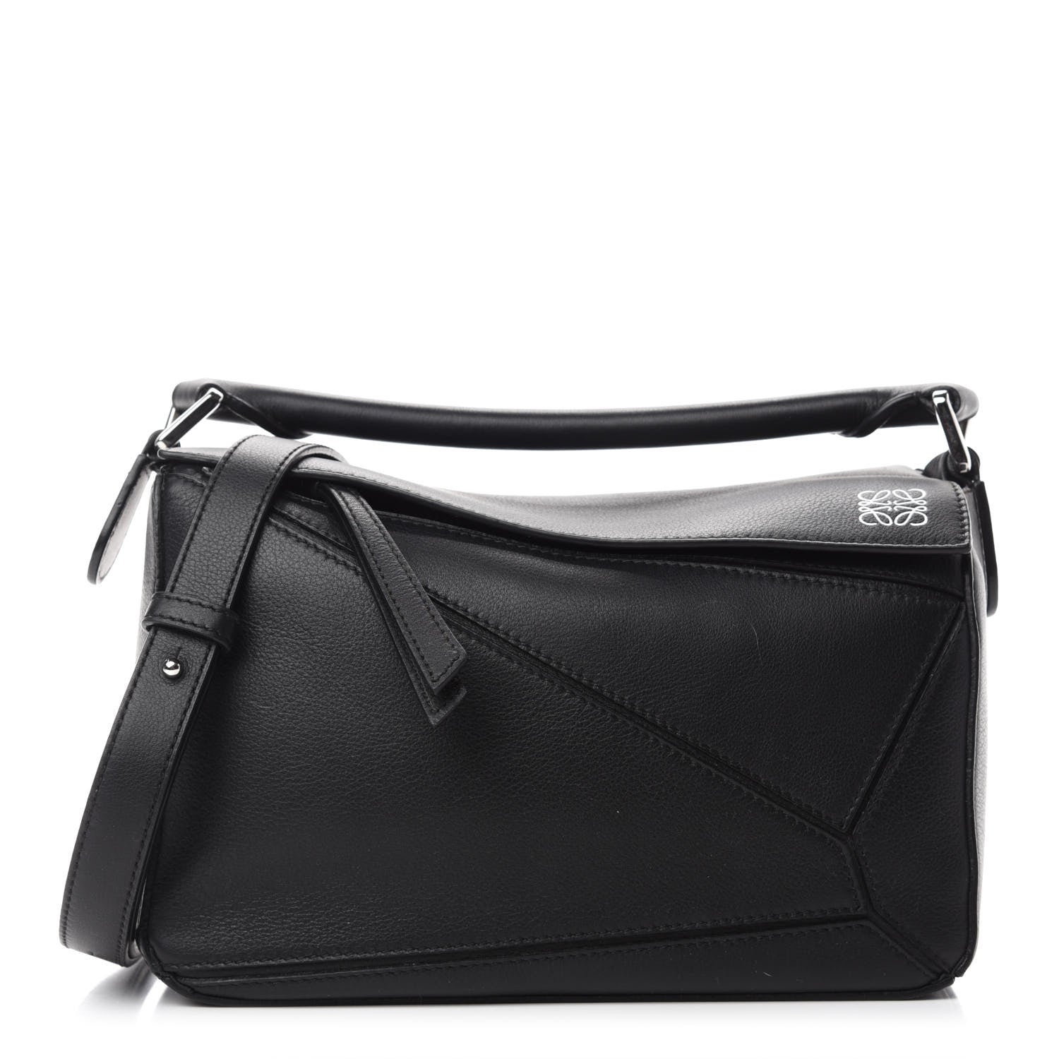 Loewe Calfskin Small Puzzle Bag Black 1 of 9