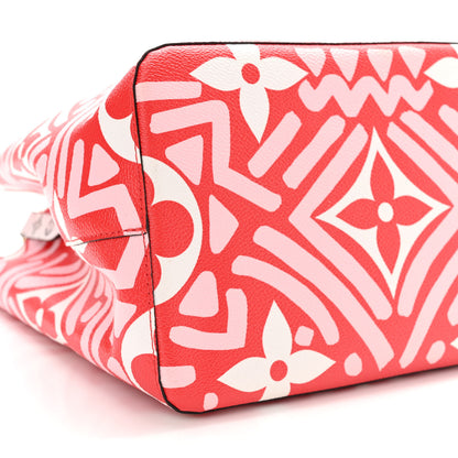Louis Vuitton Monogram Giant Crafty NeoNoe MM Rouge Rose Creme 8 of 9
