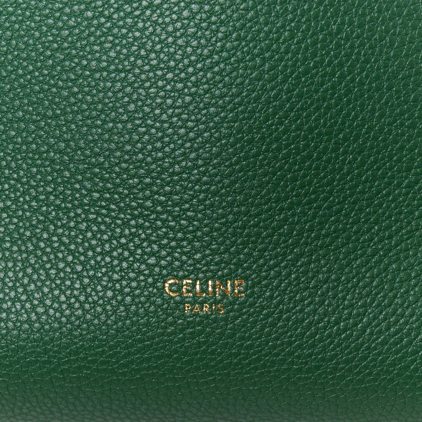 Soft Grained Calfskin Small Sangle Bucket Bag Malachite
