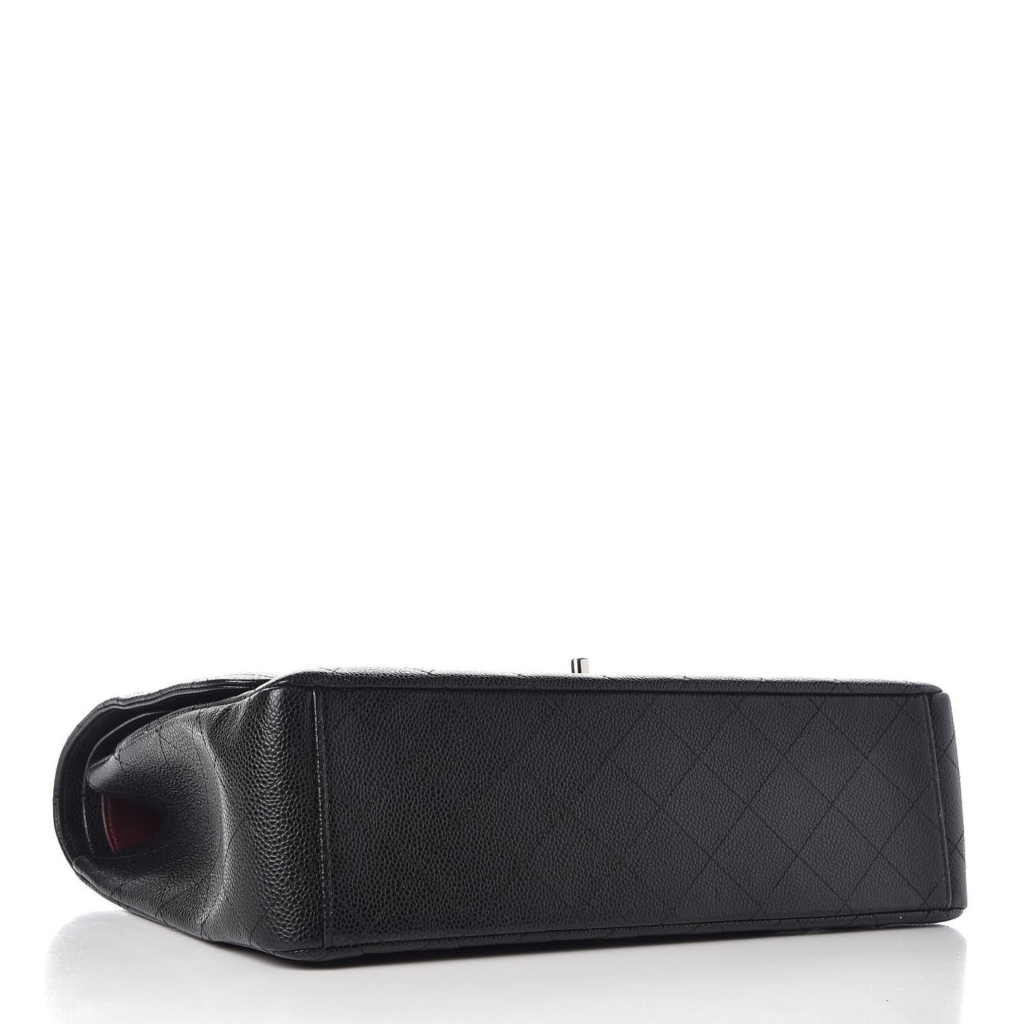 Caviar Quilted Maxi Double Flap Black