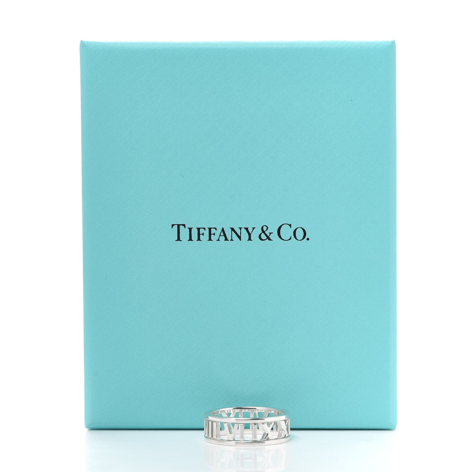 Tiffany Sterling Silver Wide Atlas Open Ring 55 7.25 5 of 5