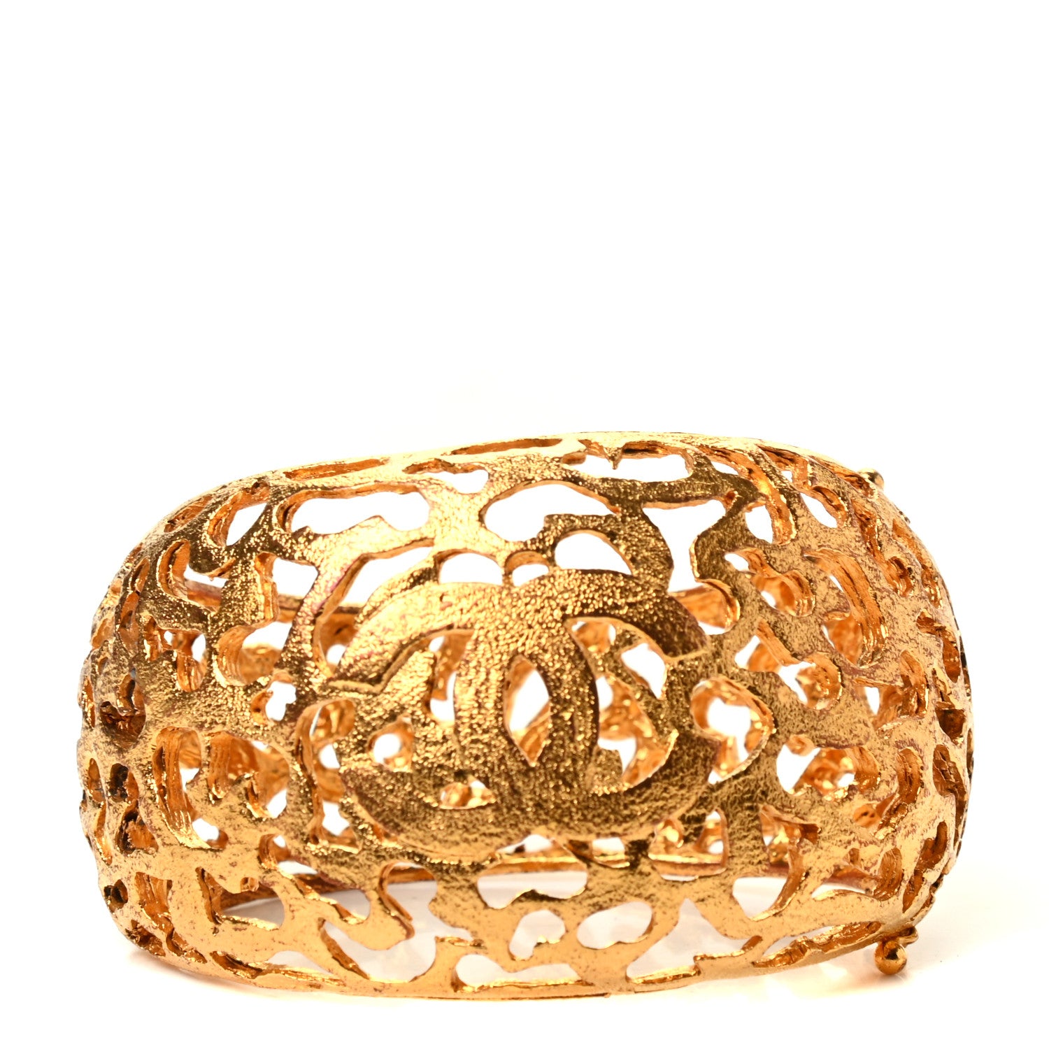 Chanel Metal CC Cuff Gold 1 of 4