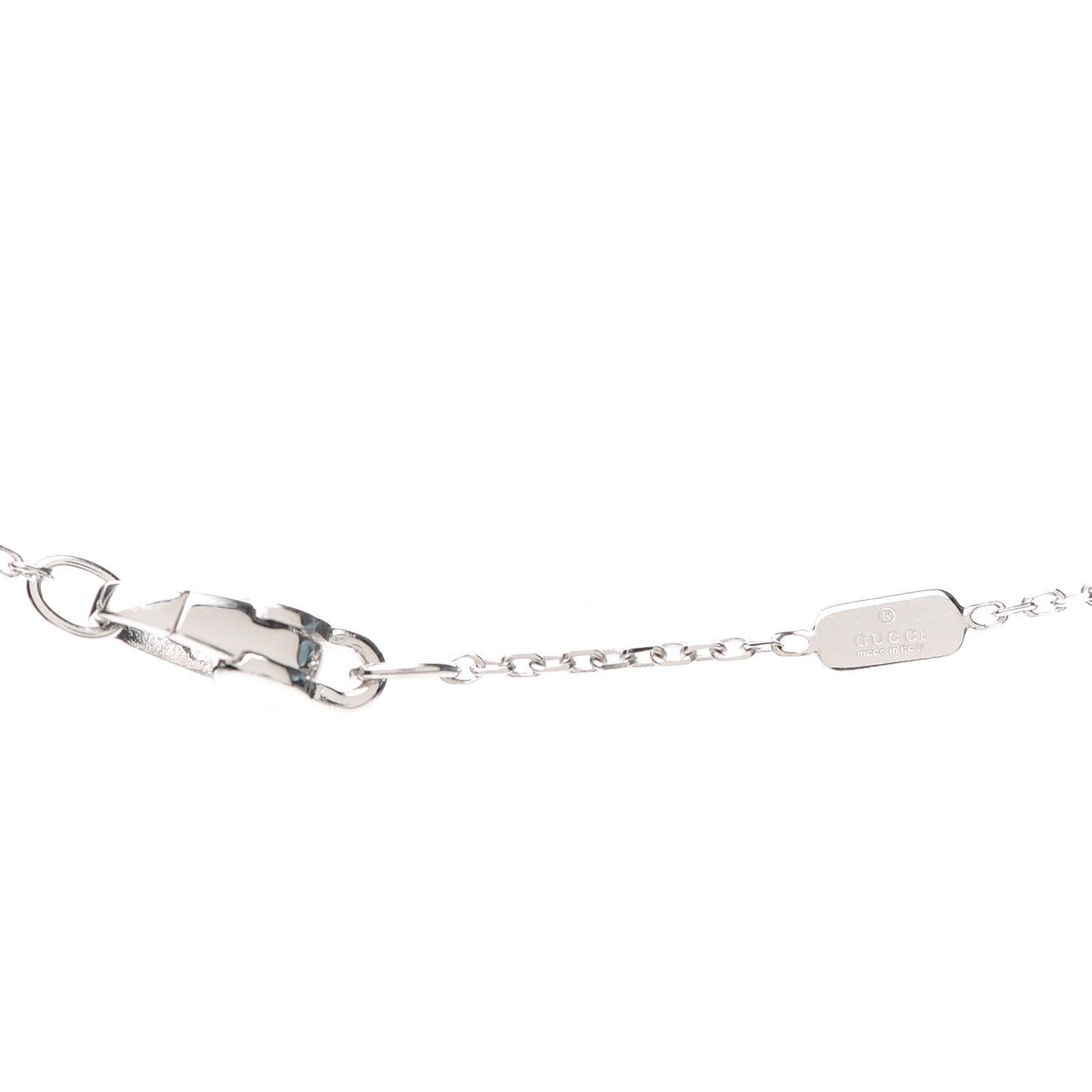 18K White Gold Diamond Icon Twirl Pendant Necklace