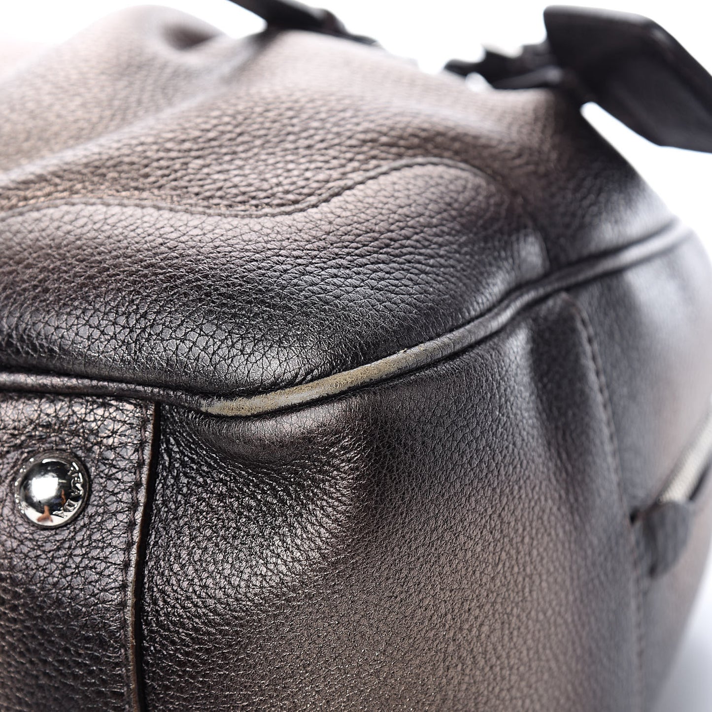Vitello Daino Antik Bauletto Tote Piombo