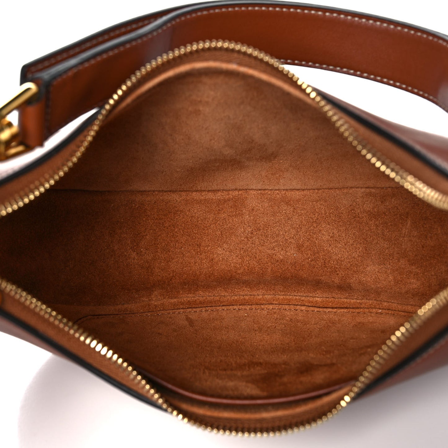 Smooth Calfskin Medium Strap Ava Shoulder Bag Tan