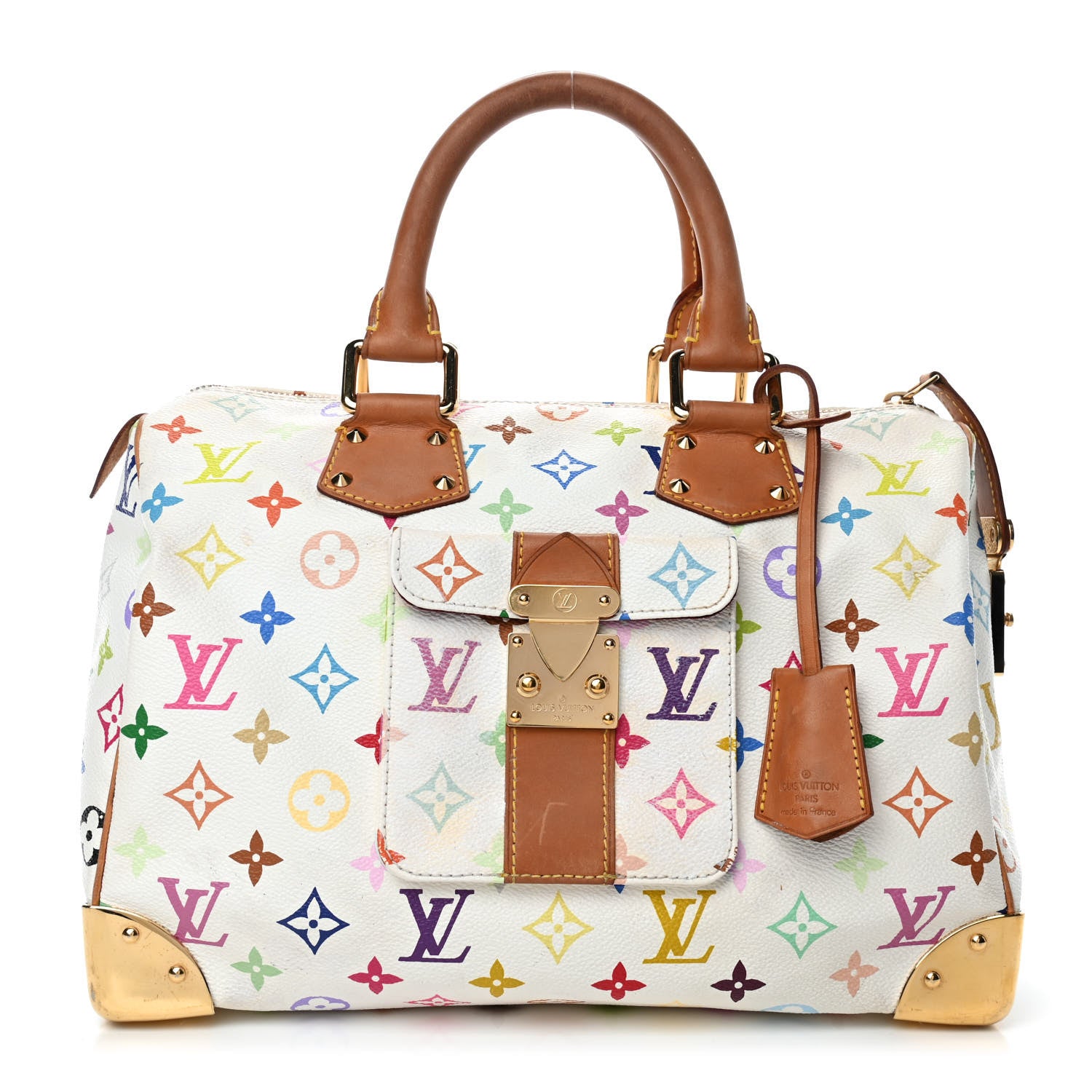 Louis Vuitton Monogram Multicolor Speedy 30 White 1 of 15