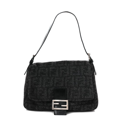 Fendi Wool Zucca Mama Baguette Grey 1 of 7