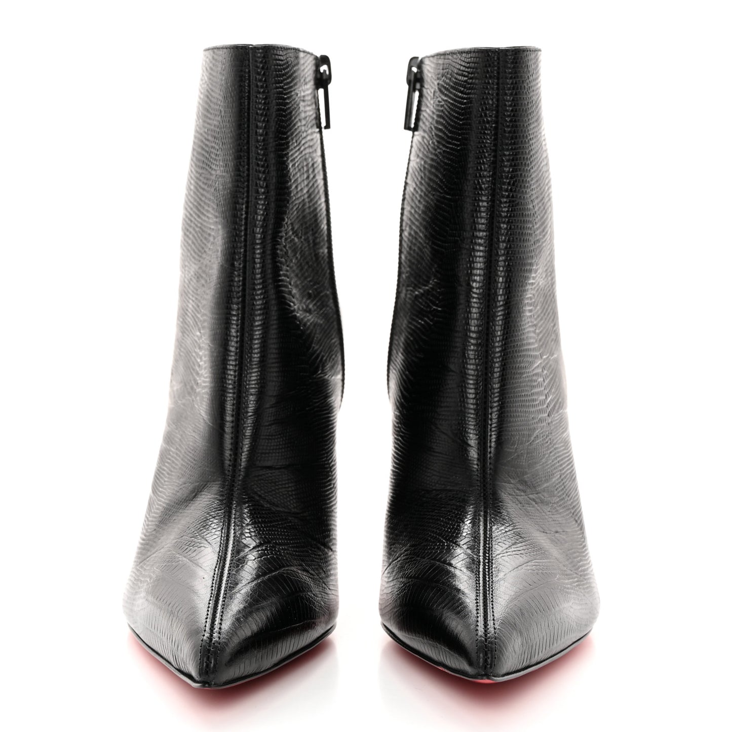 Calfskin Lizard Embossed So Kate Booty 85 Ankle Boots 37.5 Black