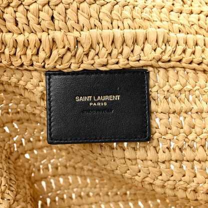 Saint Laurent Raffia Rive Gauche Tote Natural 6 of 12