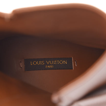 Louis Vuitton Calfskin Belted Ankle Boots 37 Brown 7 of 7