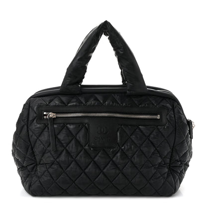 Chanel Nylon Coco Cocoon Bowler Black 1 of 10