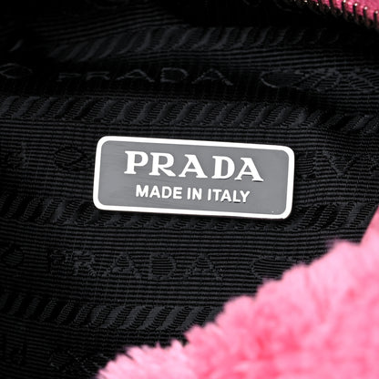 Prada Terry Cloth Mini Re-Edition 2000 Bag Petalo Black 6 of 10