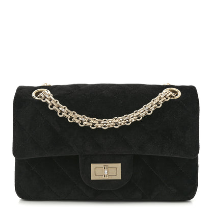 Chanel Velvet Quilted Crystal Mini 2.55 Reissue Flap Black 1 of 10