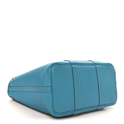 Hermes Vache Country Garden Party 30 TPM Turquoise 4 of 11
