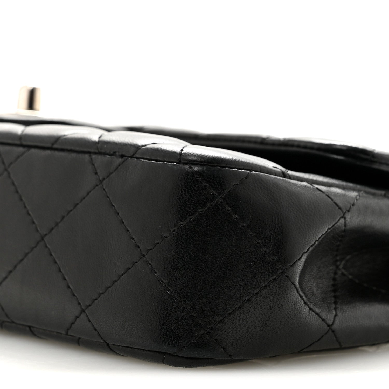 Chanel Lambskin Quilted East West Flap Black 9 of 13