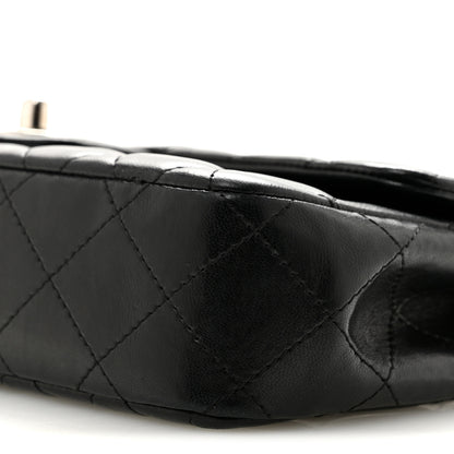 Chanel Lambskin Quilted East West Flap Black 9 of 13