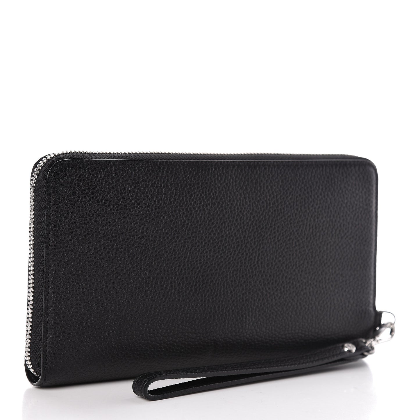 Calfskin Fontanellas Park Avenue Milla Zip Around Wallet Black