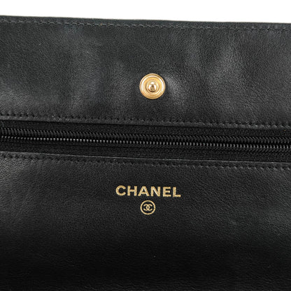 Chanel Aged Calfskin Quilted Reissue Wallet On Chain WOC Black 6 of 8