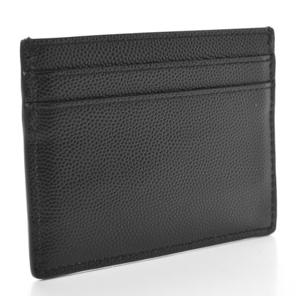 Saint Laurent Grain De Poudre Card Case Black 3 of 7