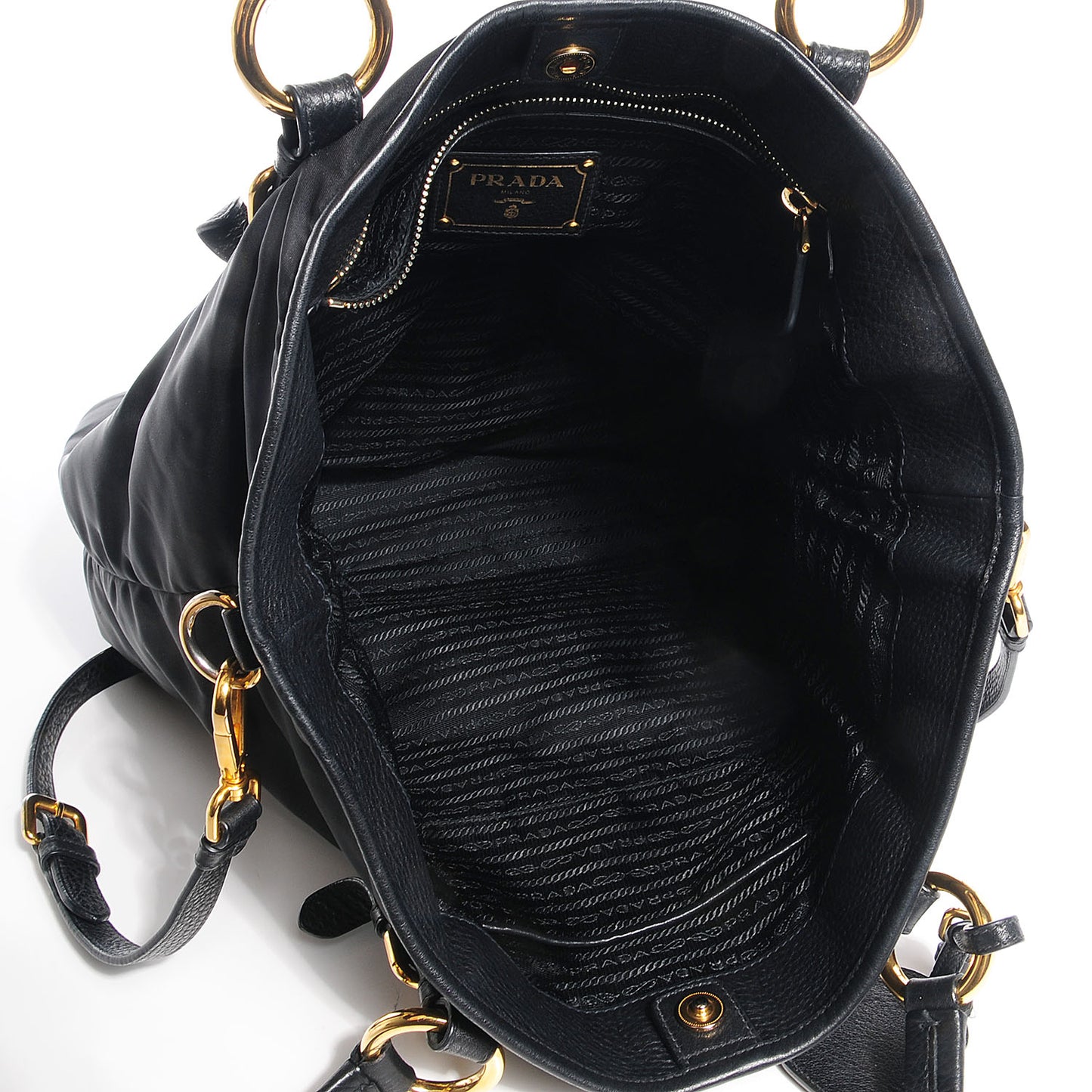 Tessuto Nylon Large Tote Nero Black