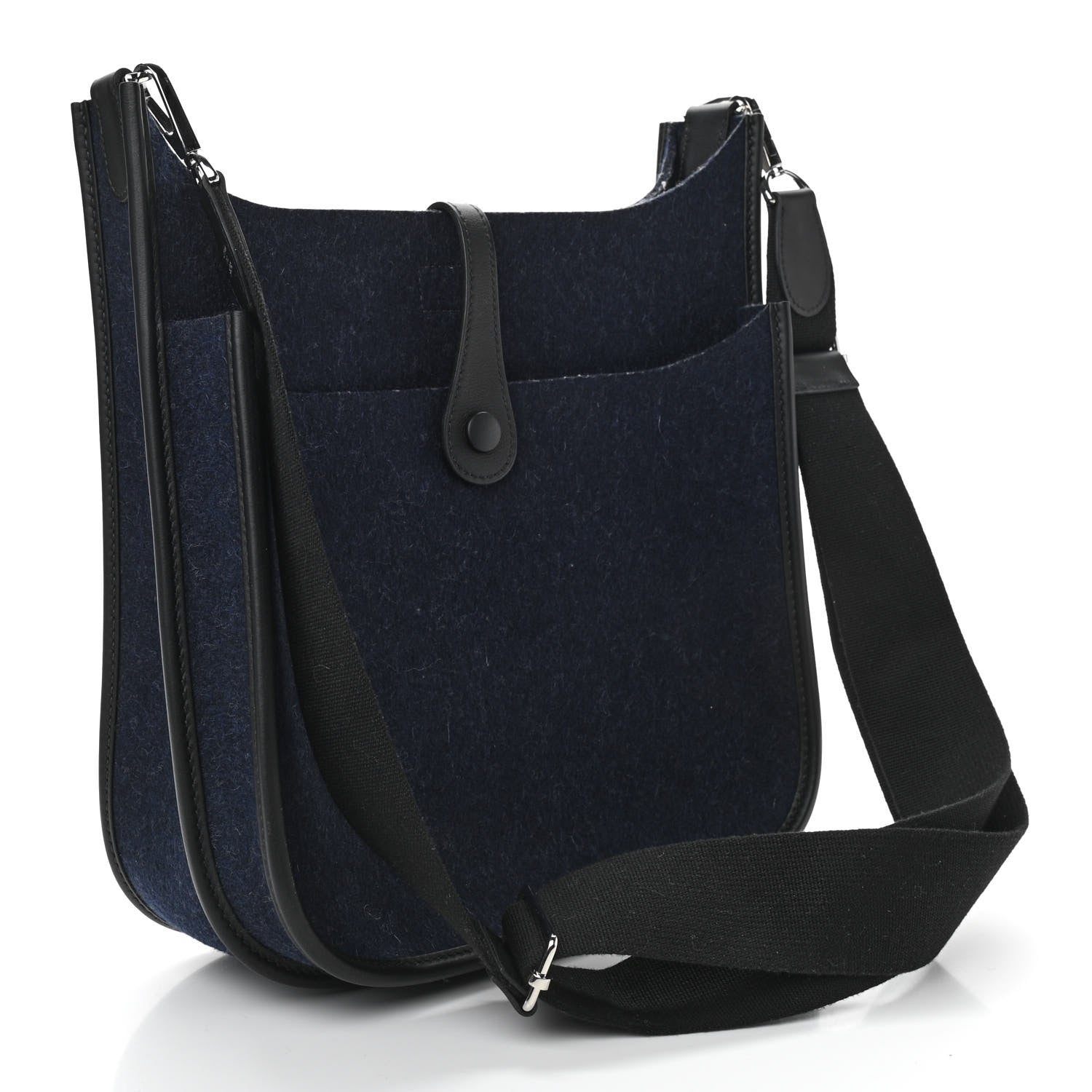 Hermes Swift Sangle Wooly Evelyne PM Bleu Nuit Black 3 of 10