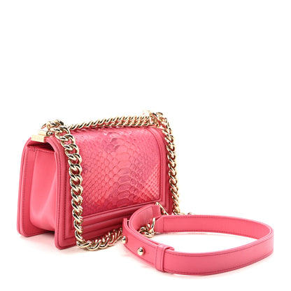 Chanel Snakeskin Small Boy Flap Pink 3 of 10