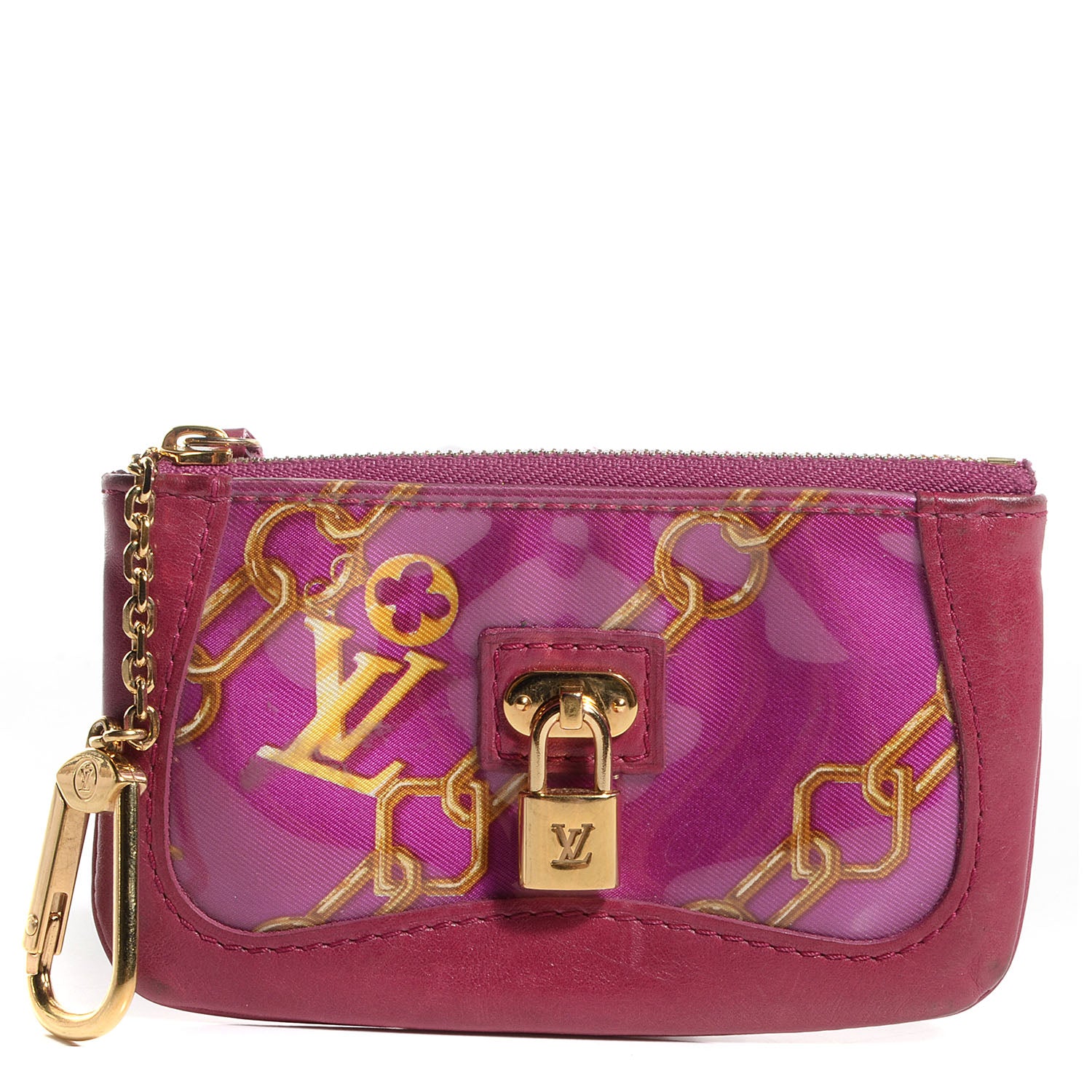 Louis Vuitton Monogram Charms Key Pouch Fuchsia 1 of 7