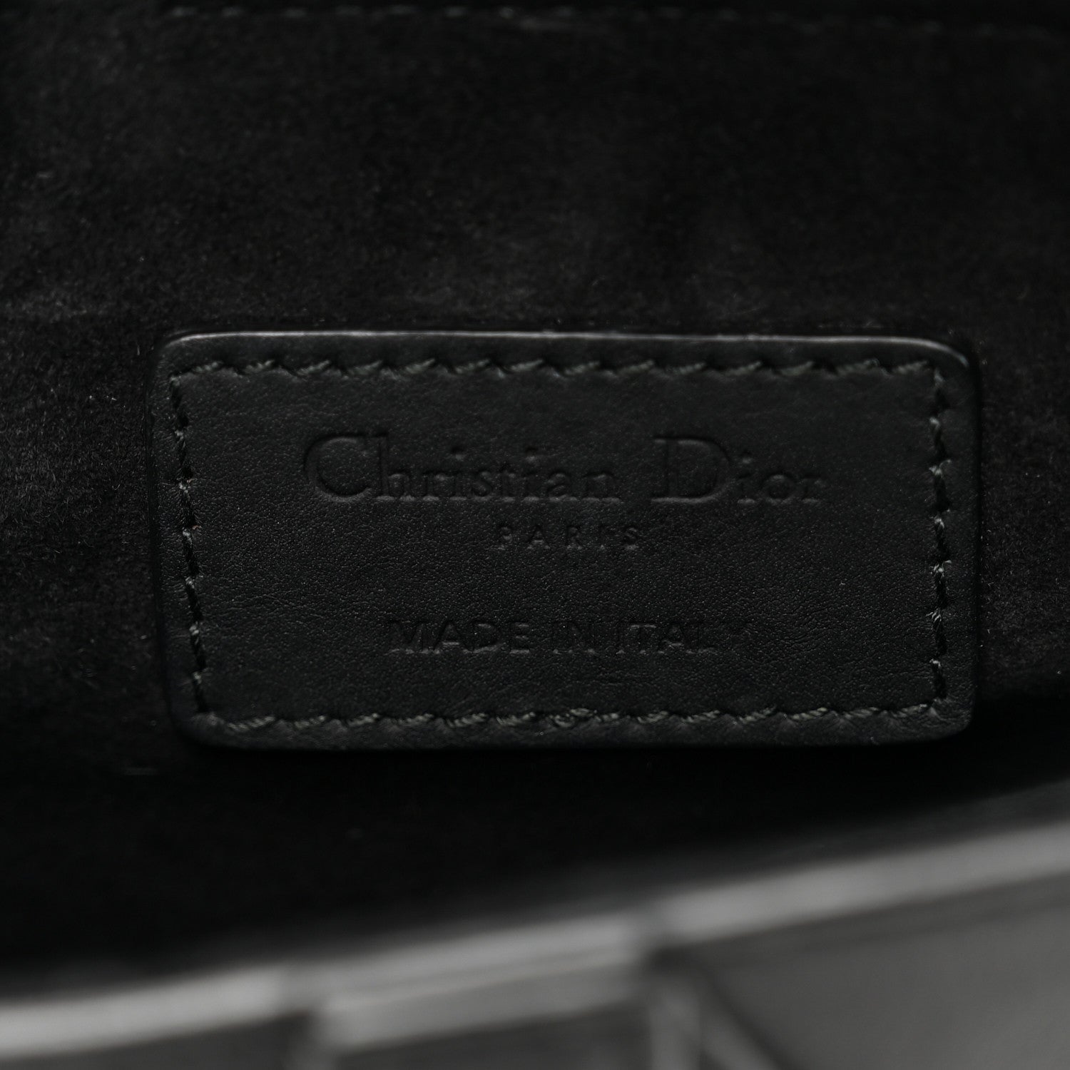 Christian Dior Ultra Matte Calfskin Mini Saddle Bag Black 6 of 10